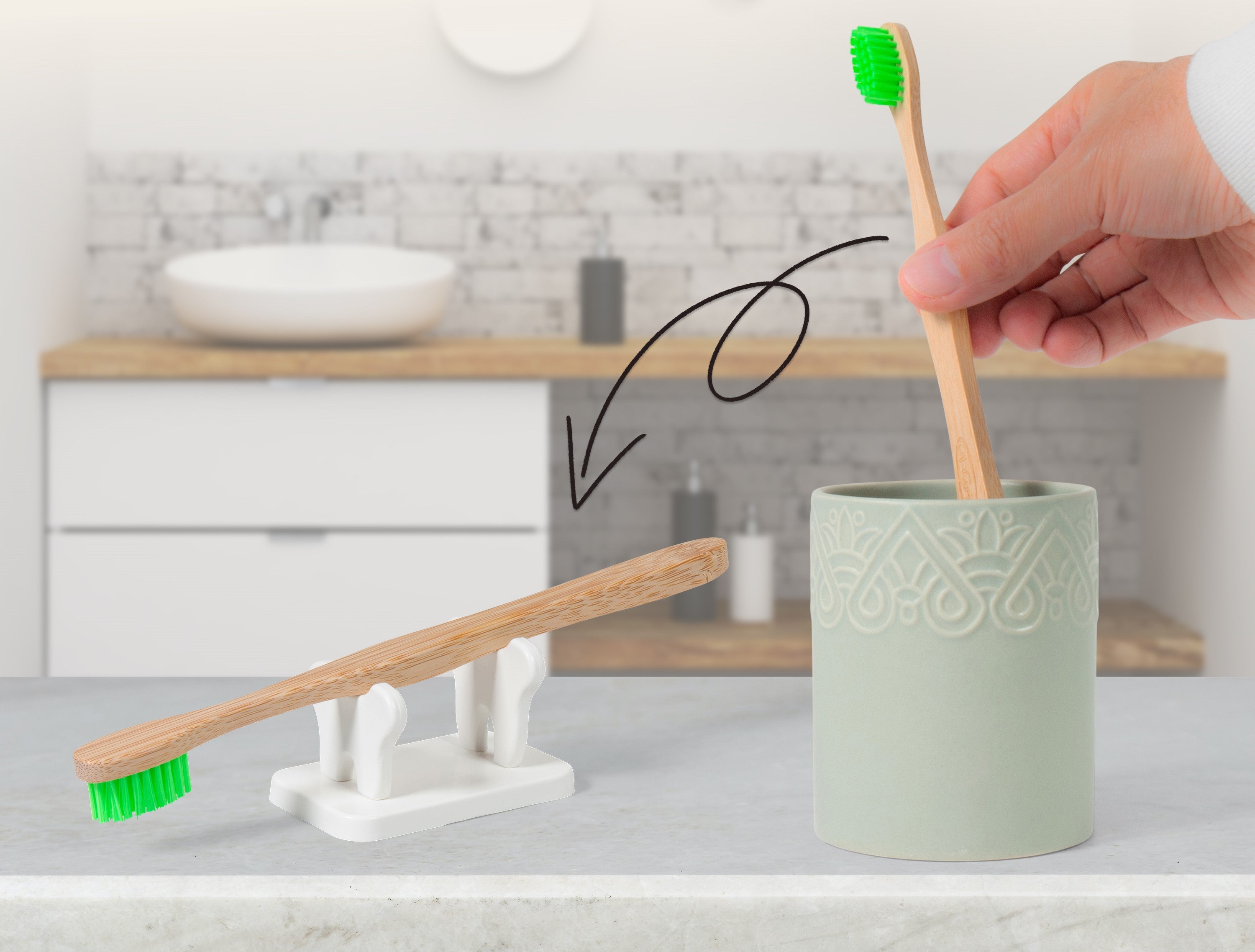 The Home Toothbrush Holder